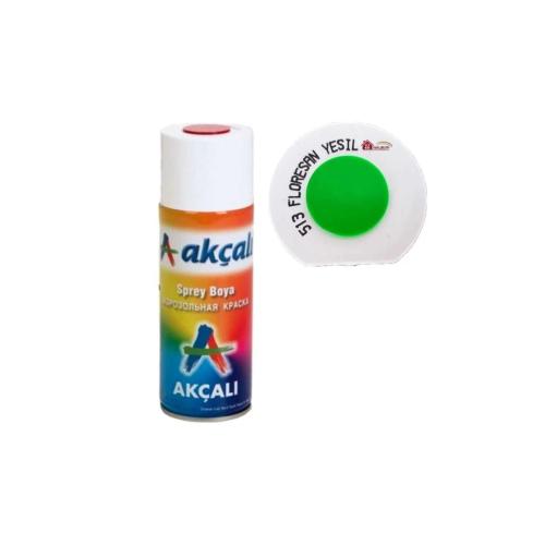 AKÇALI SPREY BOYA FLORESAN YEŞİL 513 400ML-AS0513