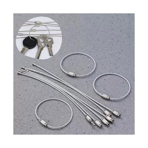 BUFFER® 10'lu Paslanmaz Çelik Tel Anahtarlık