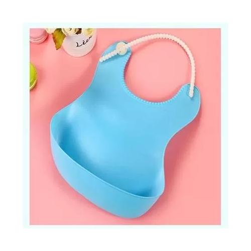 Buffer® Çocuk Bebek Mama Önlüğü Dökülme Engelleyici Bükülebilir Mavi