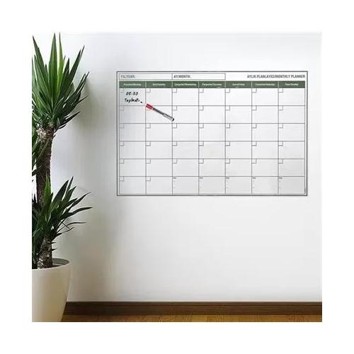 Buffer® Manyetik Yapışkanlı Bir Aylık Program Planlayıcı Takvim 85X56 Cm