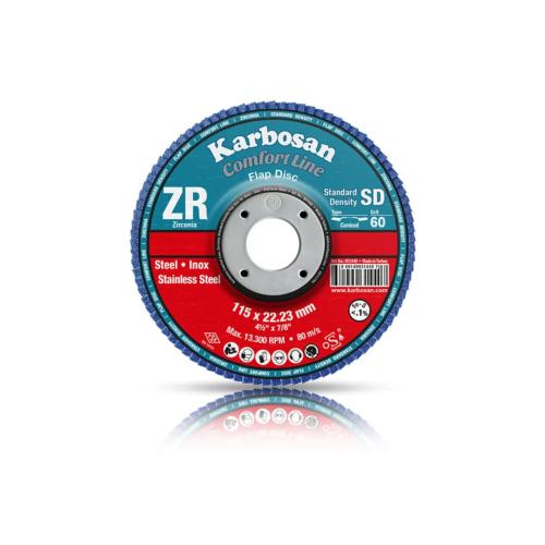 KARBOSAN COMFORT LINE ZR FLAP İNOX DISC 115*22,23 60 KUM (982180)