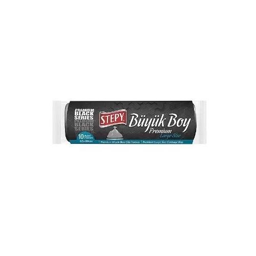 STEPY BLACK EKONOMİK BÜYÜK BOY ÇÖP TORBASI*50