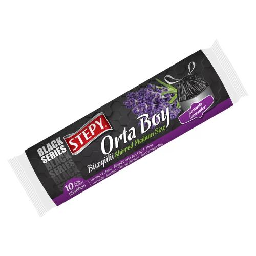 STEPY BÜZGÜLÜ ORTA BOY LAVANTA KOKULU ÇÖP TORBASI 10LU