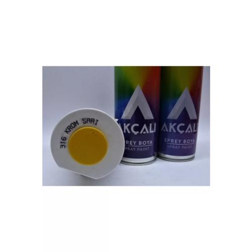 AKÇALI SPREY BOYA KROM SARI 316 400ML-AS0316