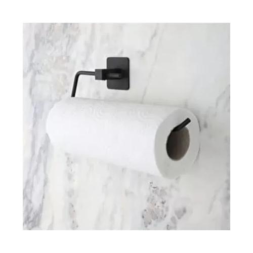 Buffer® Kendiliğinden Yapışkanlı Siyah Paslanmaz Metal Rulo Havluluk Aparat