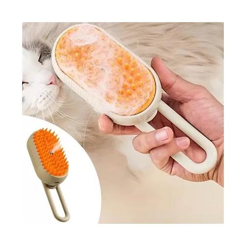 Buffer®  Saplı Su Püskürtmeli Kedi Köpek Fırçası Masaj Etkili Tüy Toplama Tarağı