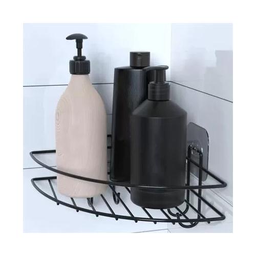 Buffer® Yapışkanlı Banyo Köşeliği Kancalı Köşe Rafı Duş Şampuanlık Duvar Düzenleyici Organizer Raf